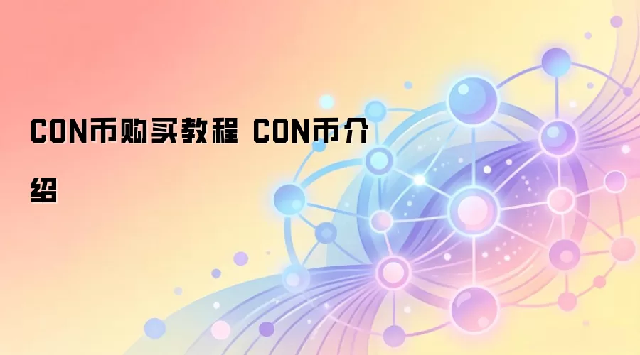 CON币购买教程 CON币介绍
