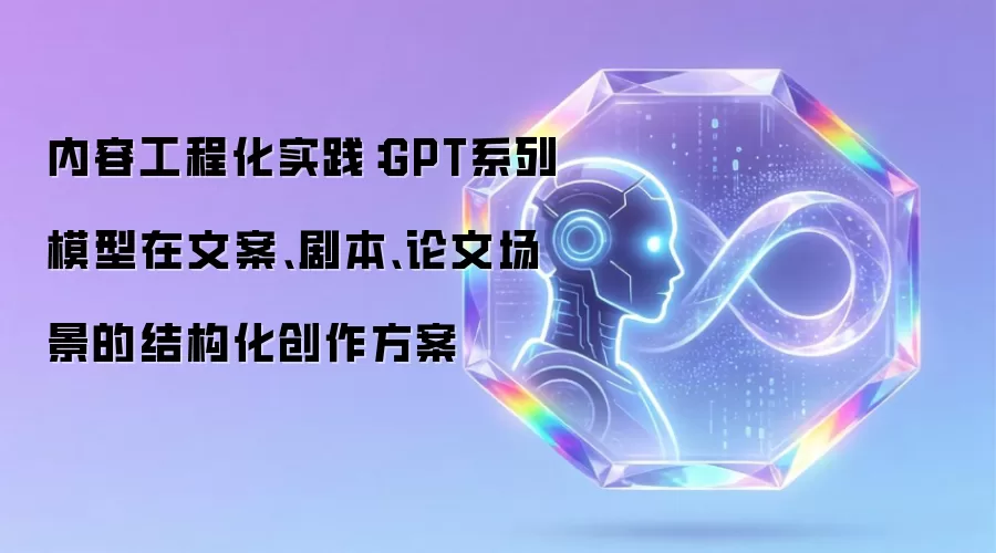 内容工程化实践：GPT系列模型在文案、剧本、论文场景的结构化创作方案