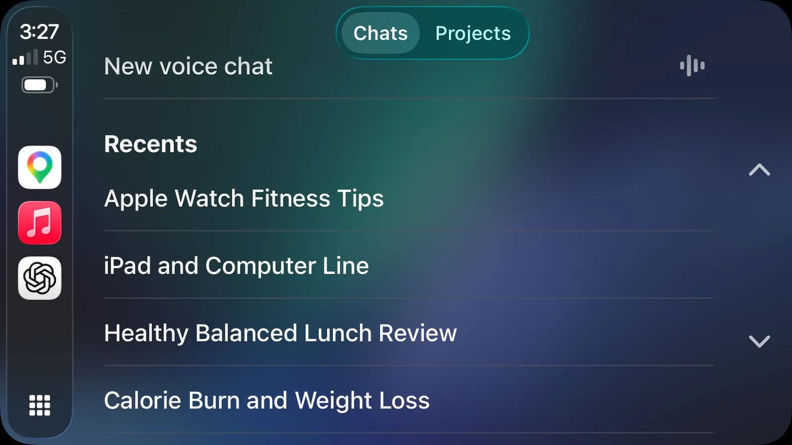 ChatGPT 登陆苹果 CarPlay：无唤醒词，不能操控车辆功能