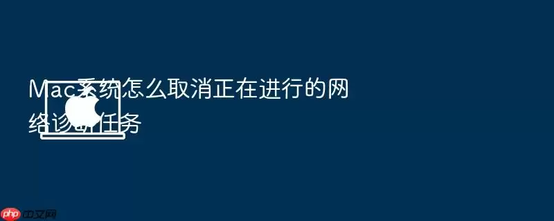 Mac系统怎么取消正在进行的网络诊断任务