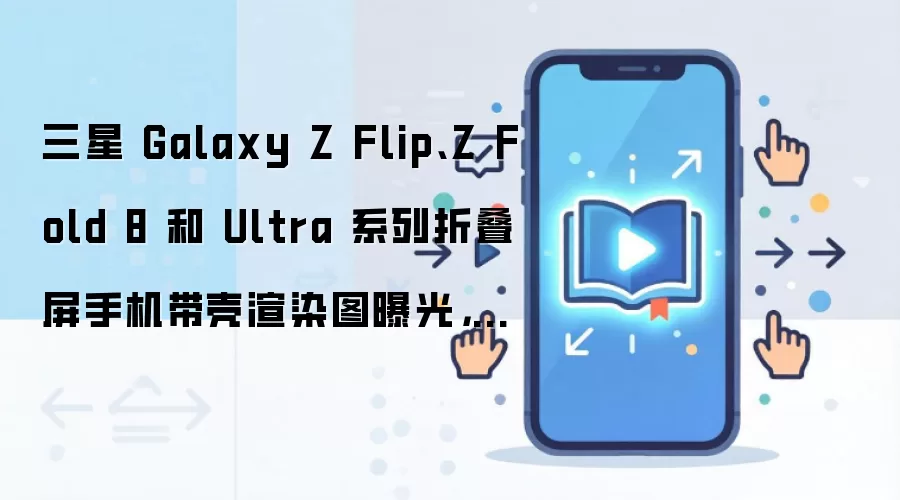 三星 Galaxy Z Flip、Z Fold 8 和 Ultra 系列折叠屏手机带壳渲染图曝光,揭示新品设计细节