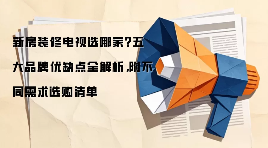 新房装修电视选哪家？五大品牌优缺点全解析，附不同需求选购清单