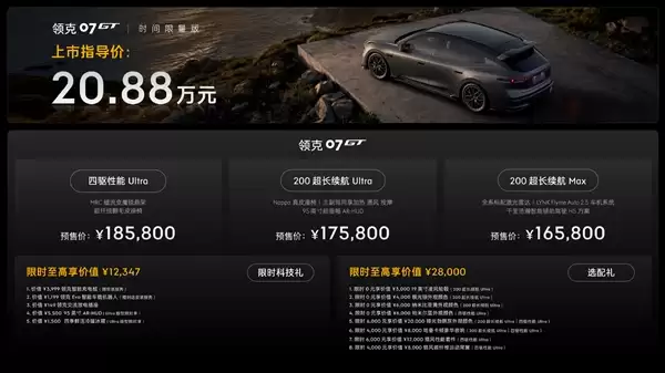 宝马M3亲民平替 领克07GT预售：16.58万起买高颜值旅行车