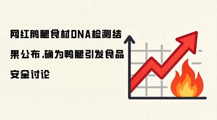 网红鹅腿食材DNA检测结果公布，确为鸭腿引发食品安全讨论