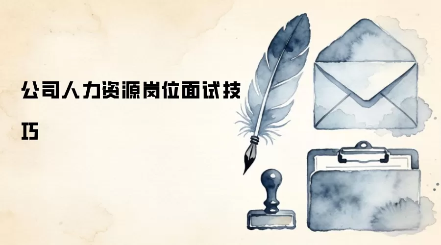 公司人力资源岗位面试技巧