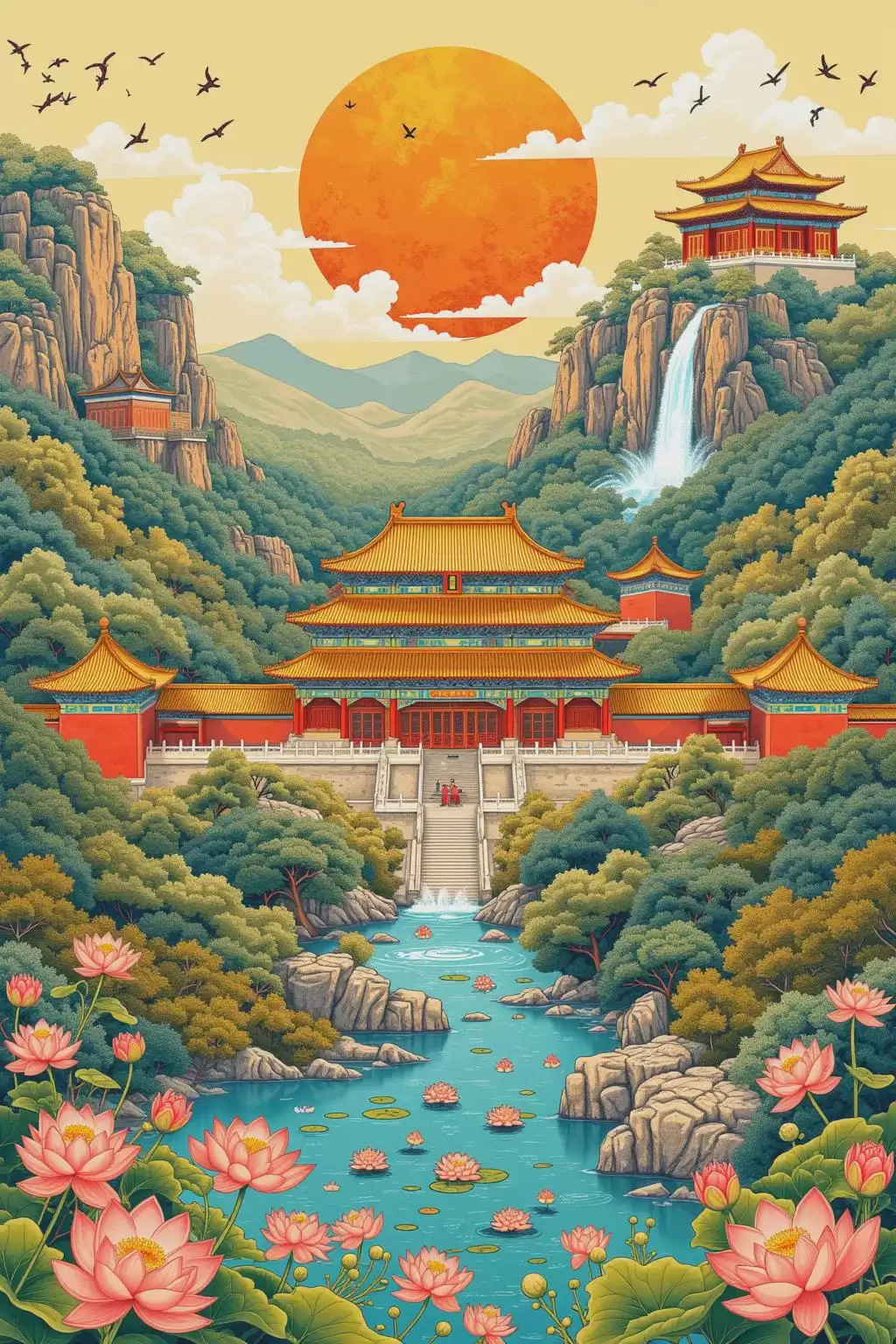 AI绘画一键生成国风插画,推荐一款基于Flux训练的国风插画的lora模型