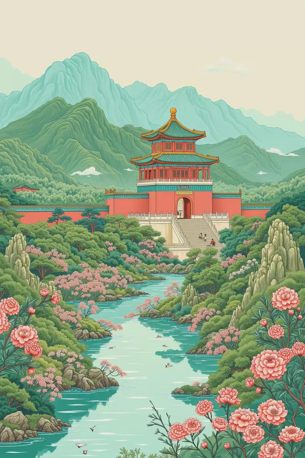 AI绘画一键生成国风插画,推荐一款基于Flux训练的国风插画的lora模型