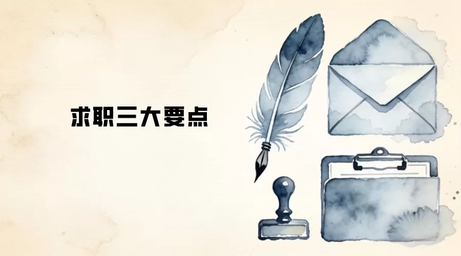 求职三大要点