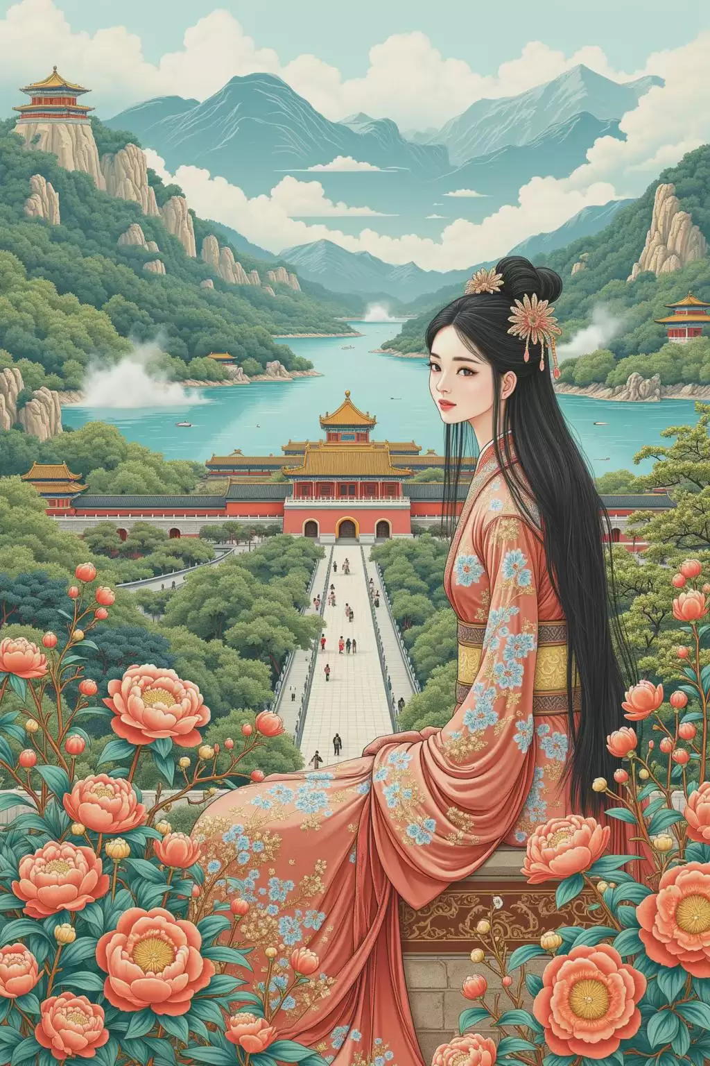 AI绘画一键生成国风插画,推荐一款基于Flux训练的国风插画的lora模型