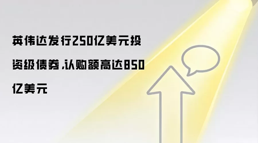 英伟达发行250亿美元投资级债券，认购额高达850亿美元