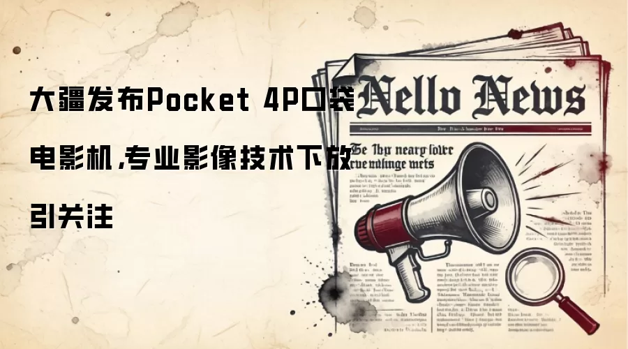 大疆发布Pocket 4P口袋电影机,专业影像技术下放引关注