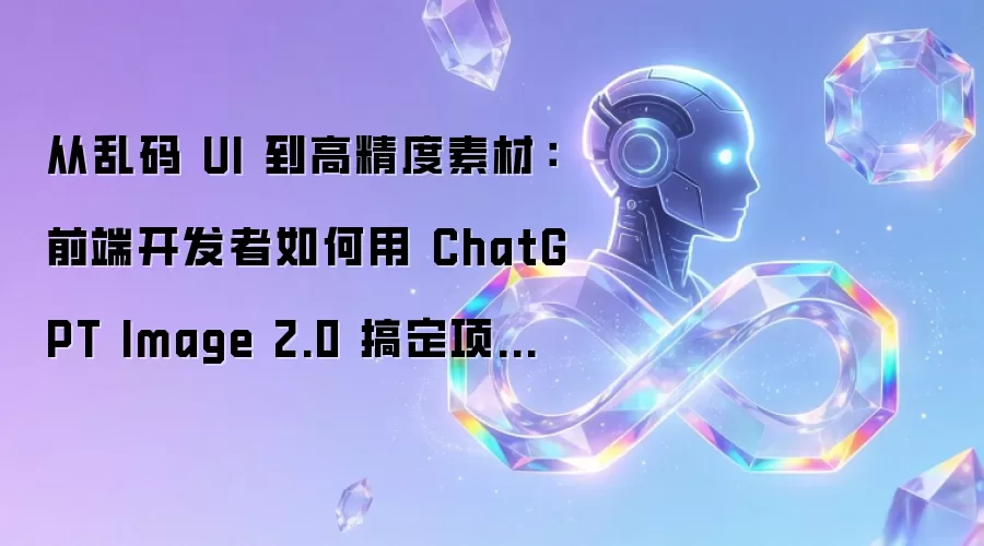 从乱码 UI 到高精度素材:前端开发者如何用 ChatGPT Image 2.0 搞定项目配图