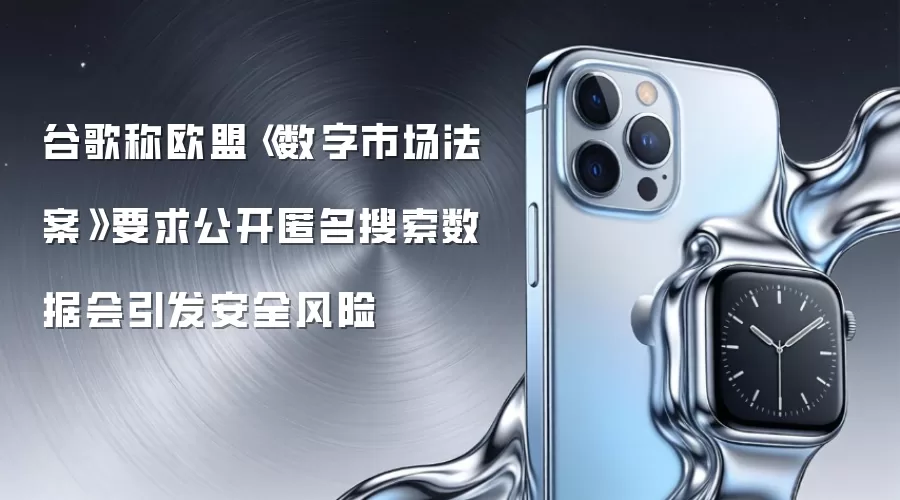 谷歌称欧盟《数字市场法案》要求公开匿名搜索数据会引发安全风险
