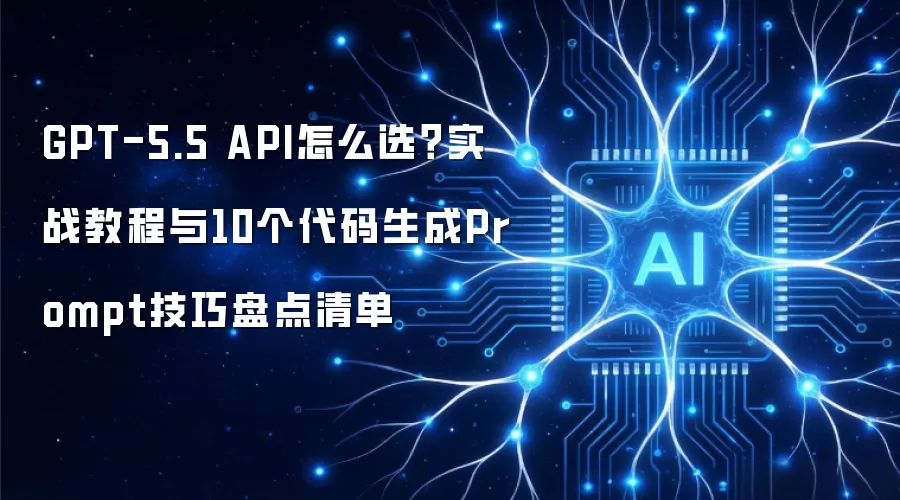 GPT-5.5 API怎么选？实战教程与10个代码生成Prompt技巧盘点清单