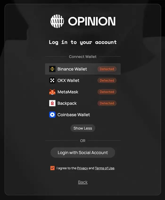 币安投资的预测市场Opinion是什么?Opinion Labs积分规则说明