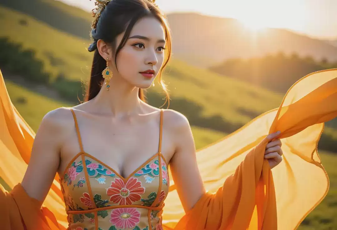 使用AI绘画工具ComfyUI和Flux LORA模型,轻松生成没明显AI脸痕迹倾向东方审美的真人照片