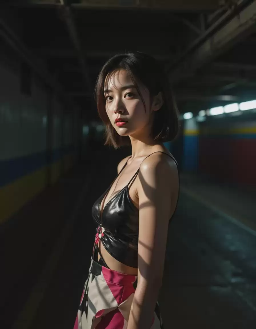 使用AI绘画工具ComfyUI和Flux LORA模型,轻松生成没明显AI脸痕迹倾向东方审美的真人照片