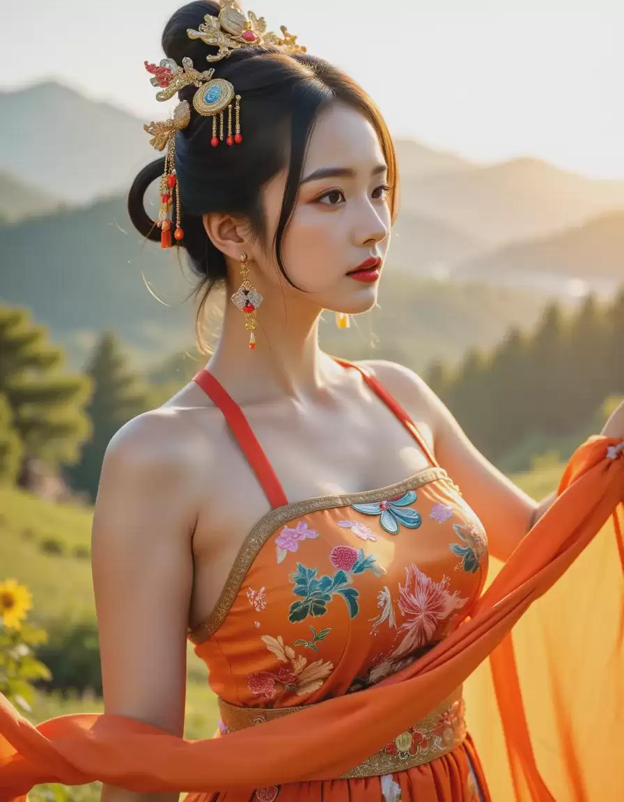 使用AI绘画工具ComfyUI和Flux LORA模型,轻松生成没明显AI脸痕迹倾向东方审美的真人照片