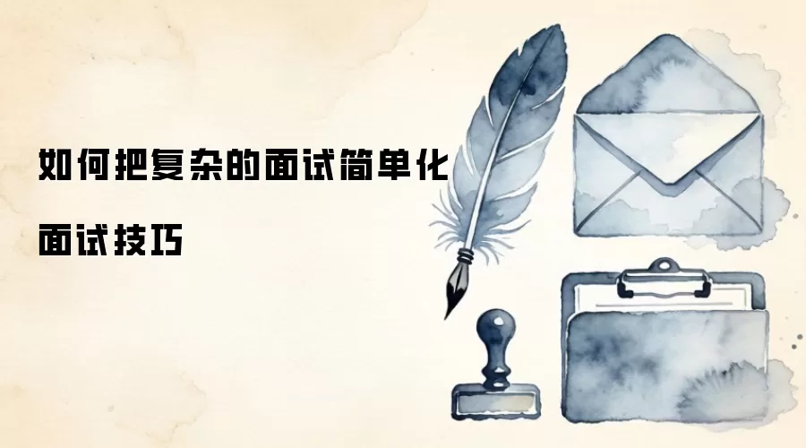 如何把复杂的面试简单化面试技巧