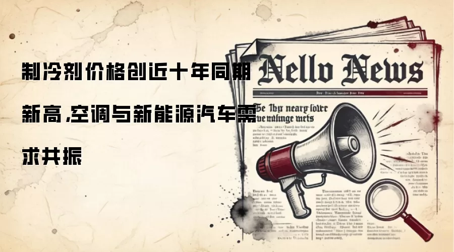 制冷剂价格创近十年同期新高,空调与新能源汽车需求共振
