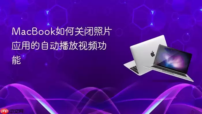 MacBook如何关闭照片应用的自动播放视频功能