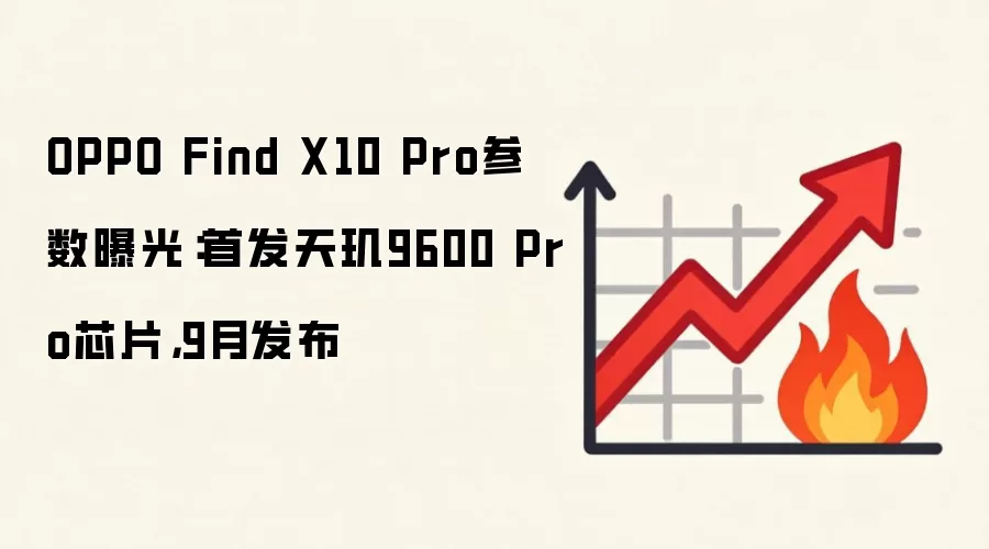 OPPO Find X10 Pro参数曝光:首发天玑9600 Pro芯片,9月发布