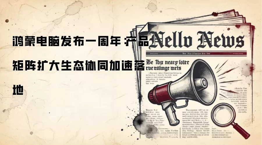 鸿蒙电脑发布一周年:产品矩阵扩大生态协同加速落地