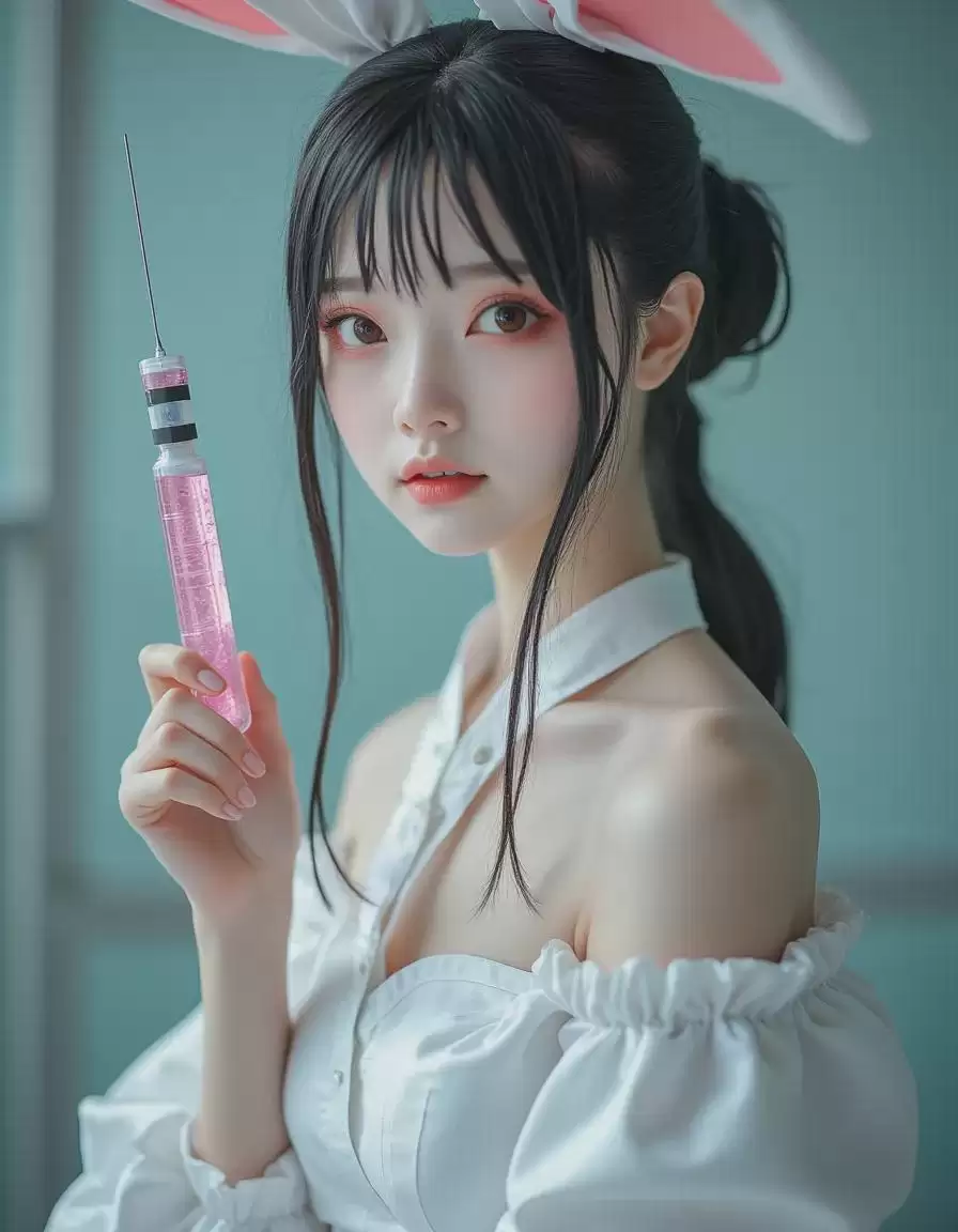 性感可爱兔女郎CosPlay,利用FLux LORA模型在comfyuiUI生成高度真实的AI图像
