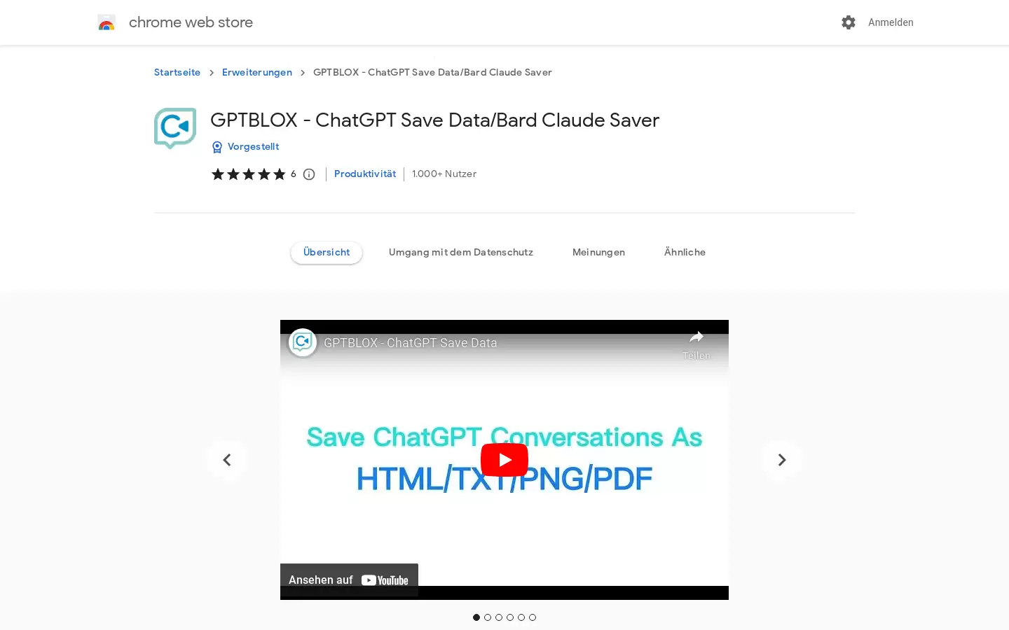 GPTBLOX : 一款功能强大的ChatGPT谈话记录保存Chrome插件