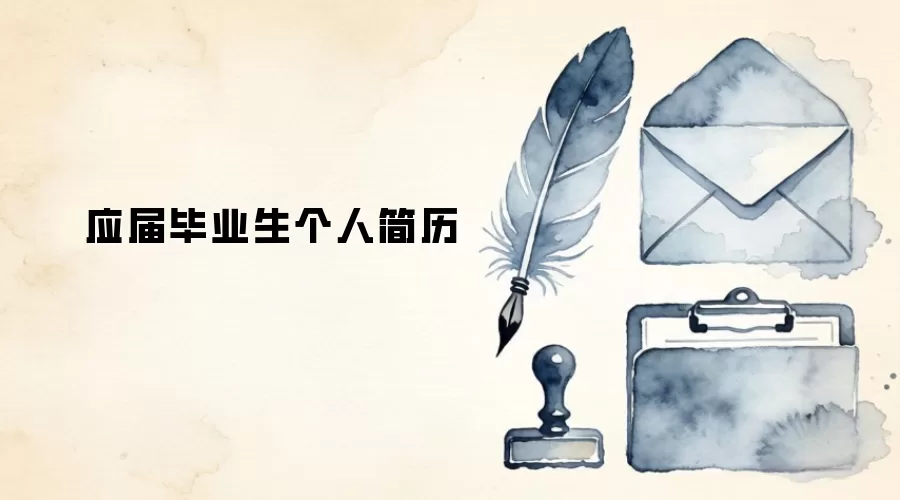 应届毕业生个人简历