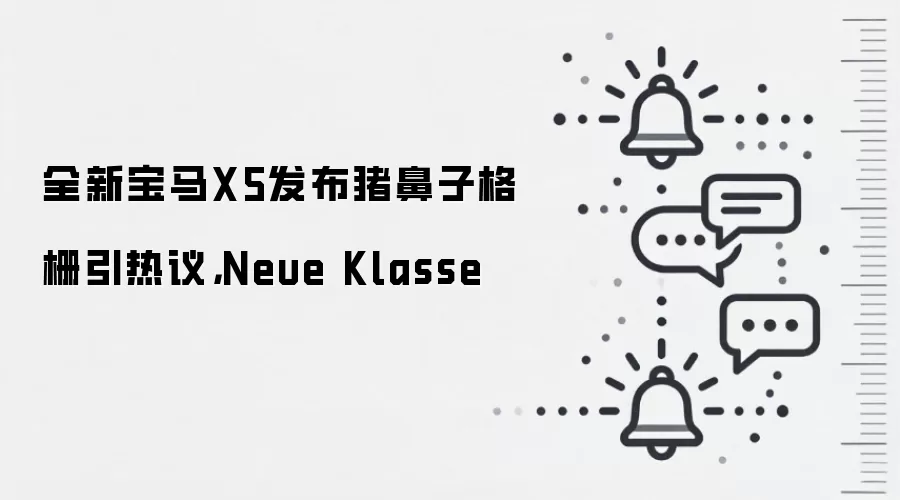 全新宝马X5发布猪鼻子格栅引热议,Neue Klasse