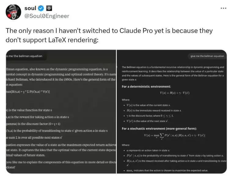 Claude上线LaTeX公式渲染功能 数学公式表达更精准