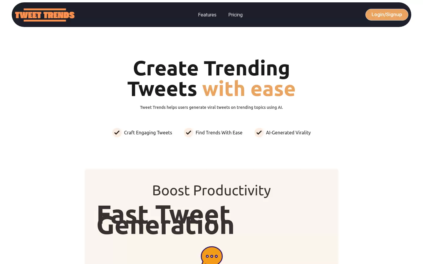 Tweet Trends : 解锁当前趋势和对话,使您的推文保持相关和引人入胜。