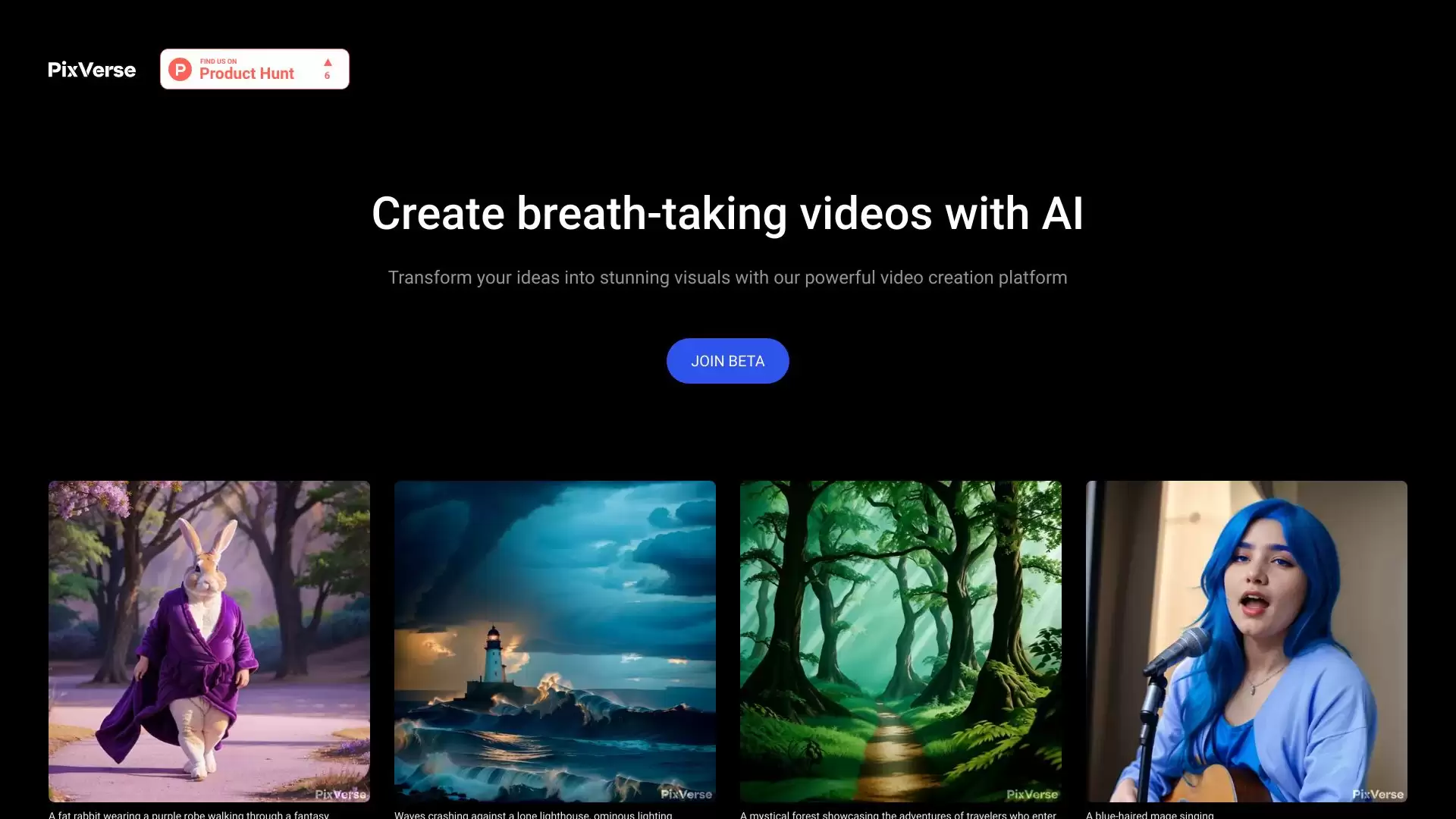 PixVerse : 用AI创造令人惊叹的视频