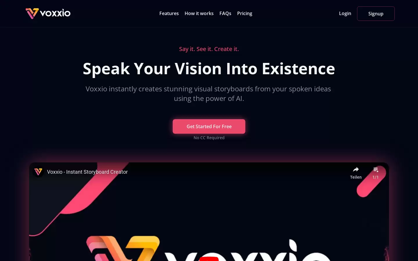 Voxxio : 语音转画板，快速创意生成