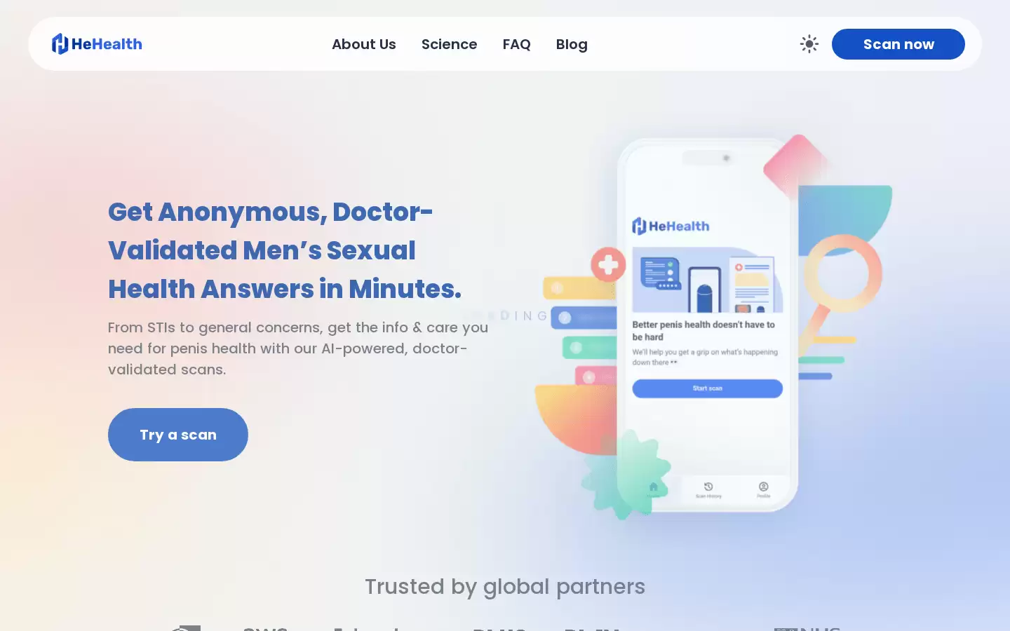 Hehealth.ai : 匿名、医生验证的男性性健康答案