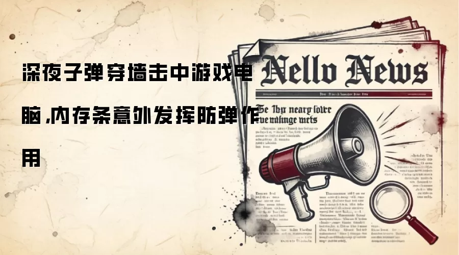深夜子弹穿墙击中游戏电脑,内存条意外发挥防弹作用