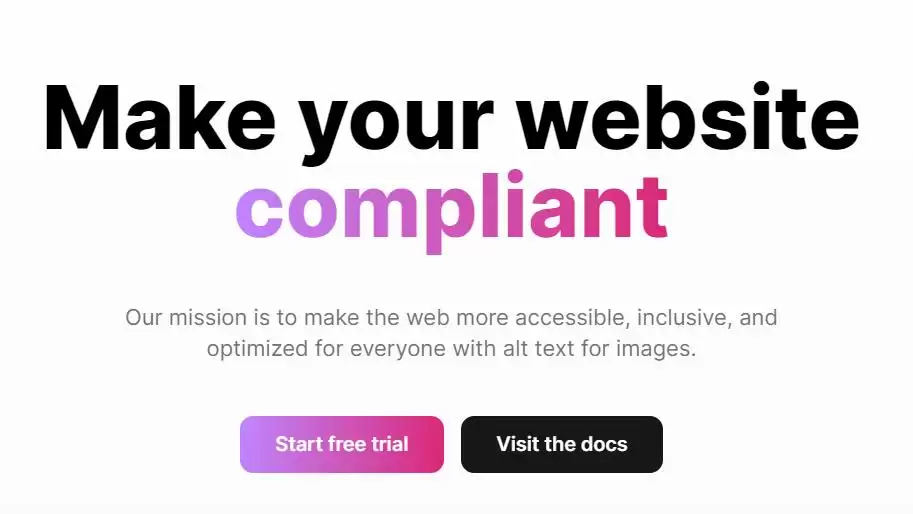 ImageComply : 网页图片无障碍解决方案