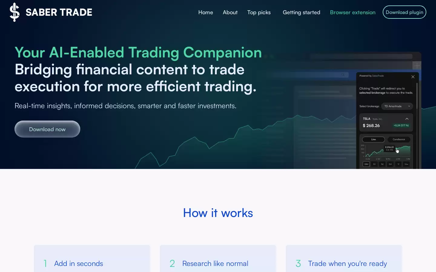 SaberTrade : AI - 辅助交易插件