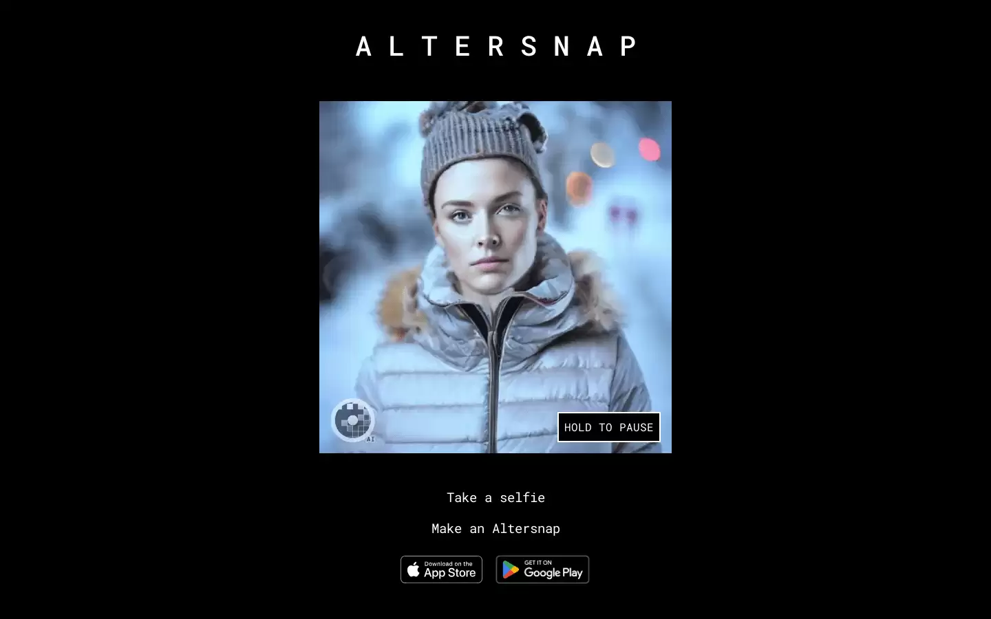 Altersnap : 拍照生成 Altersnap