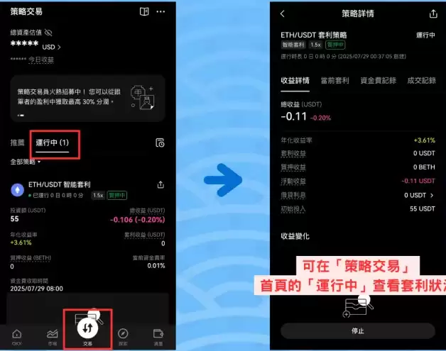 监控策略 OKX