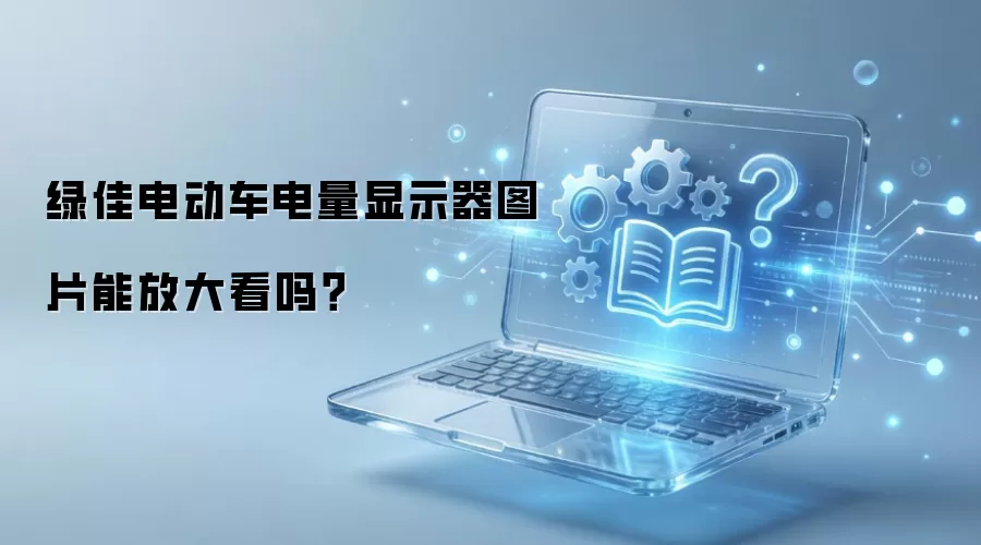 绿佳电动车电量显示器图片能放大看吗?