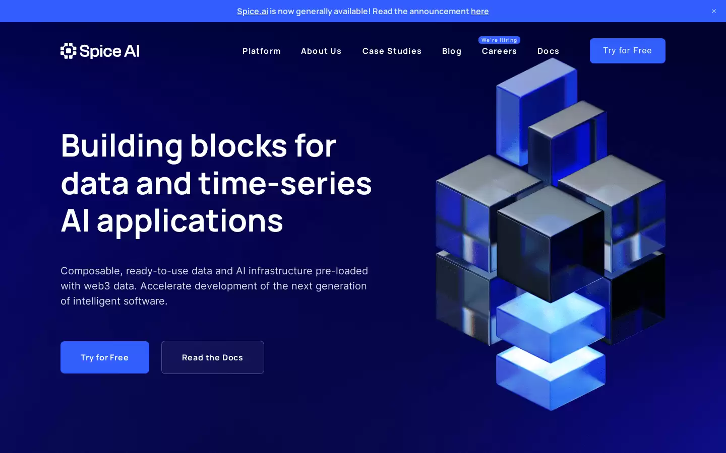 Spice.ai : 预加载了Web3数据的组合型、可即用的数据和AI基础设施，加速下一代智能软件的开发