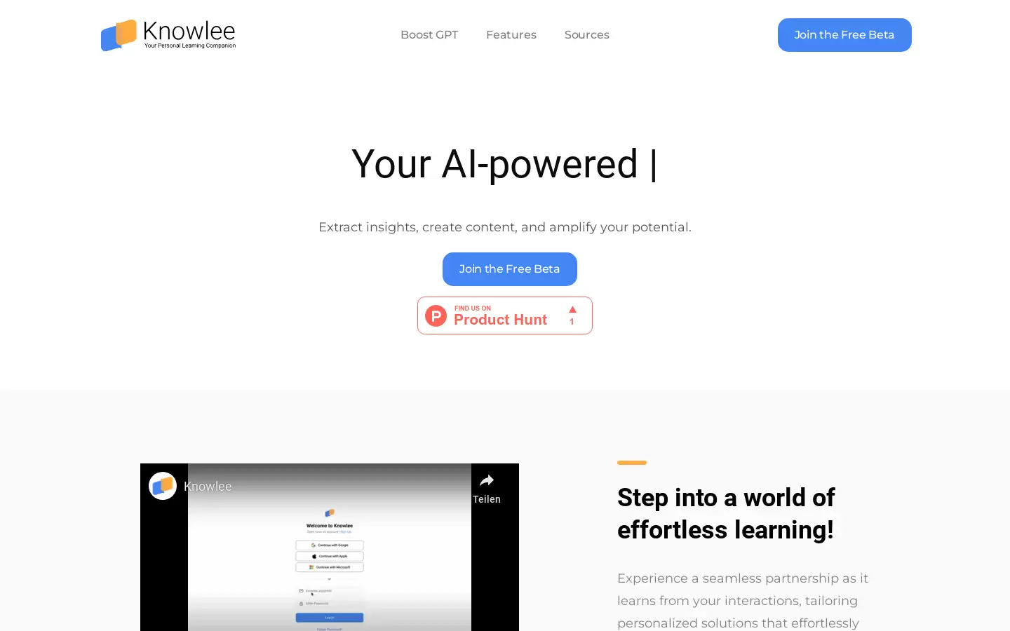 Knowlee : 提取洞察、创建内容、增强潜力