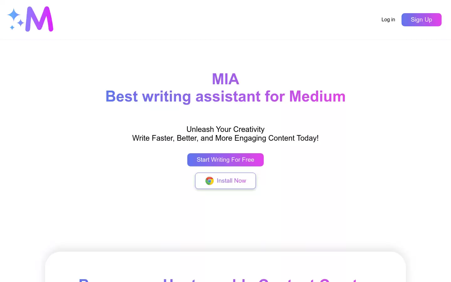 MIA : Medium上最佳写作助手