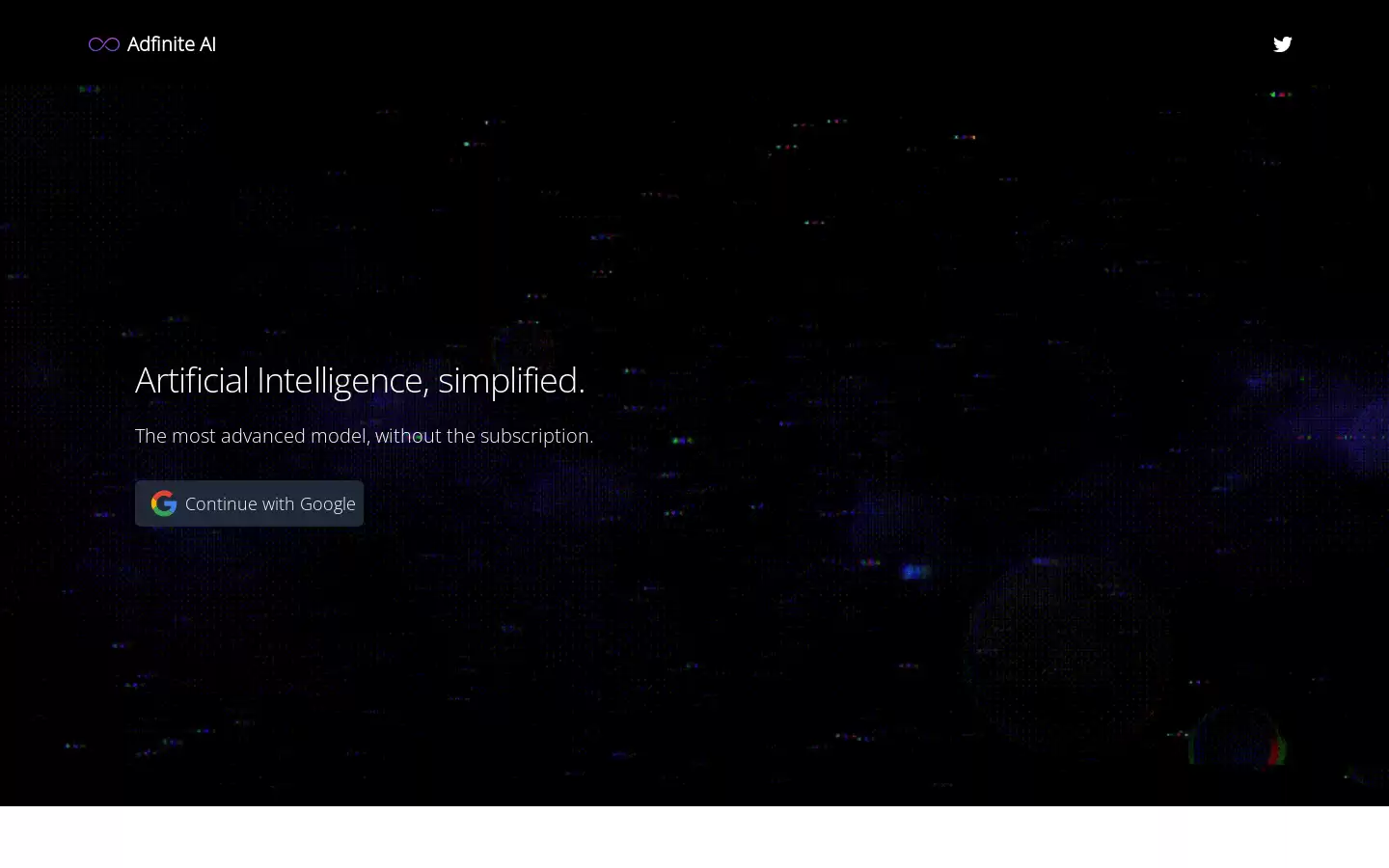 Adfinite AI : 人工智能，简化。
