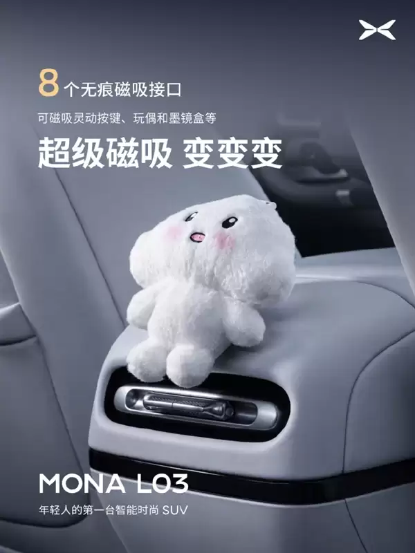 小鹏MONA L03公布23处拓展接口:可架设运动相机、手机支架等