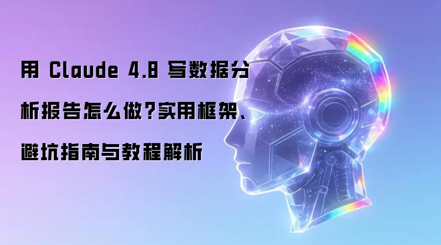 用 Claude 4.8 写数据分析报告怎么做?实用框架、避坑指南与教程解析