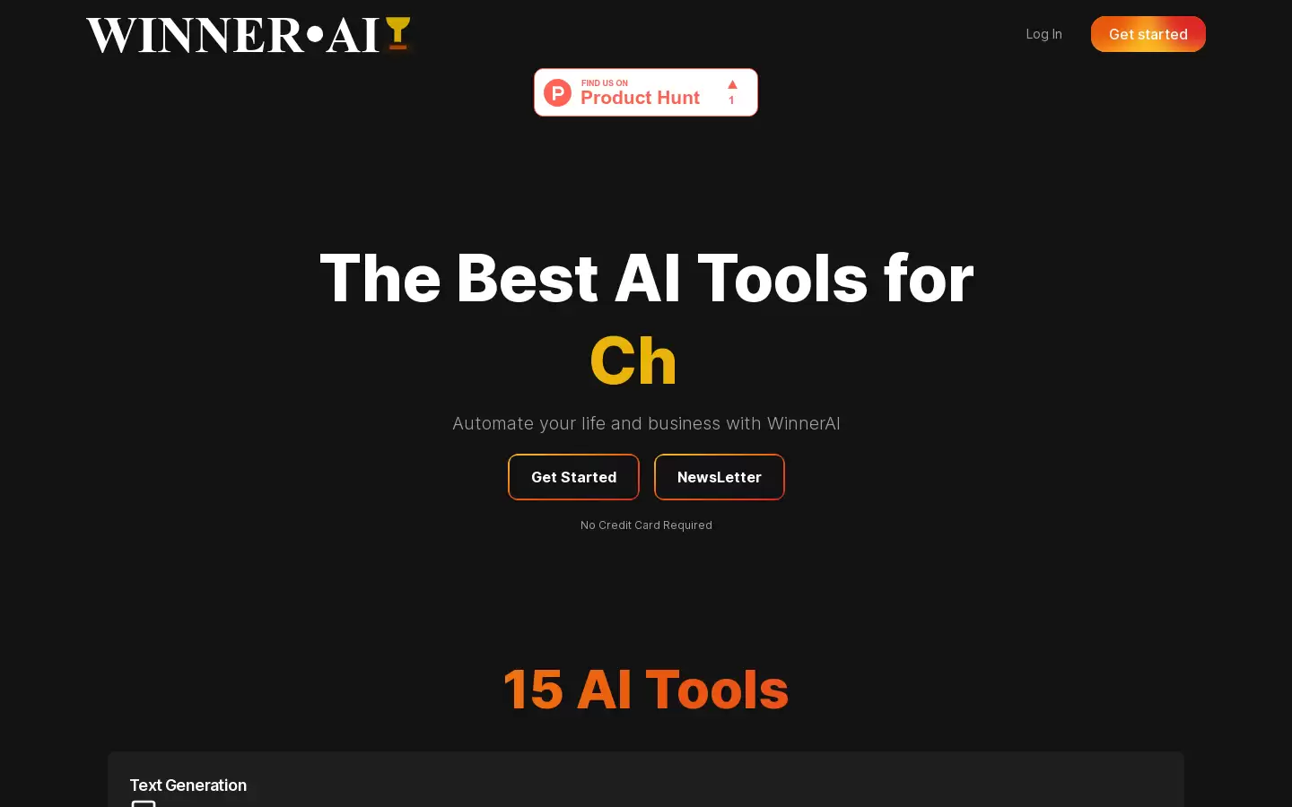 WinnerAI : AI工具套件，自动化生活与业务