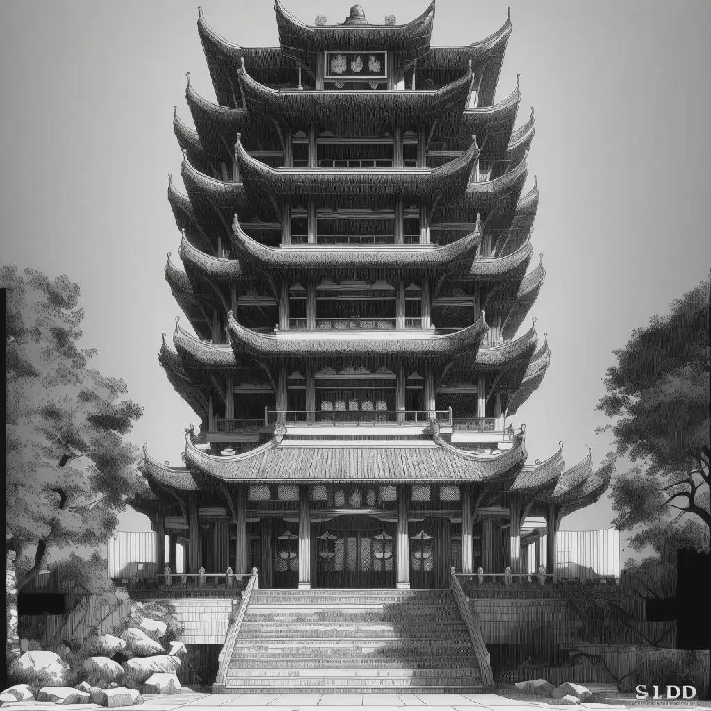 Stable Diffusion线稿转绘,建筑图片的线稿转绘制作教程来了